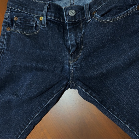 7 For All Mankind Dark Wash Straight Leg Jeans - Picture 2 of 9